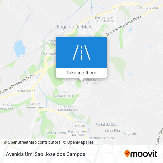 Avenida Um map