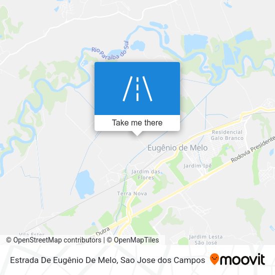 Estrada De Eugênio De Melo map