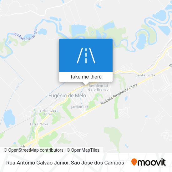 Rua Antônio Galvão Júnior map