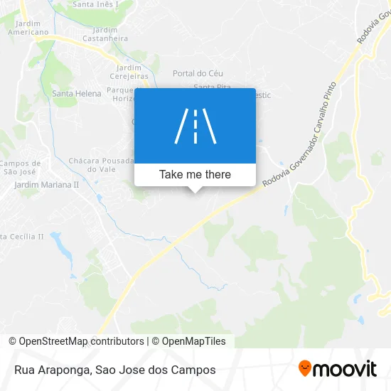Rua Araponga map