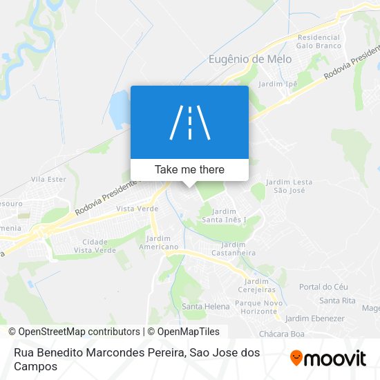 Rua Benedito Marcondes Pereira map