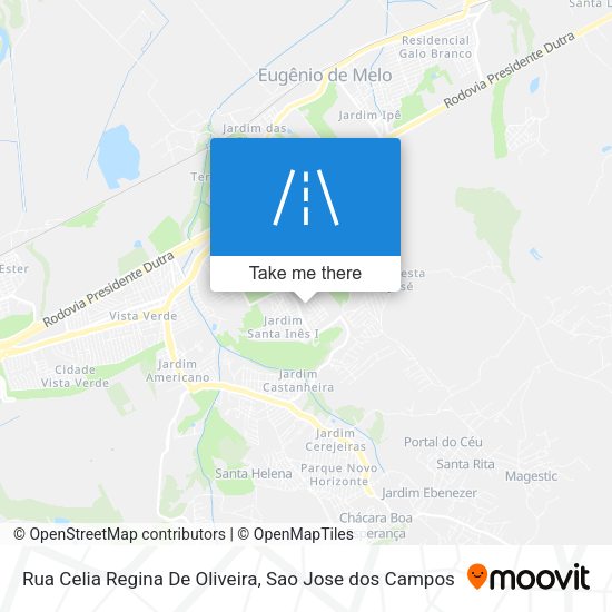 Rua Celia Regina De Oliveira map