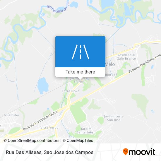 Rua Das Aliseas map