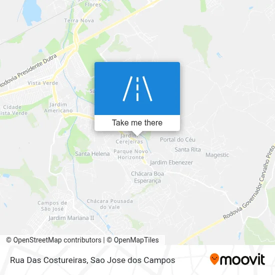 Rua Das Costureiras map