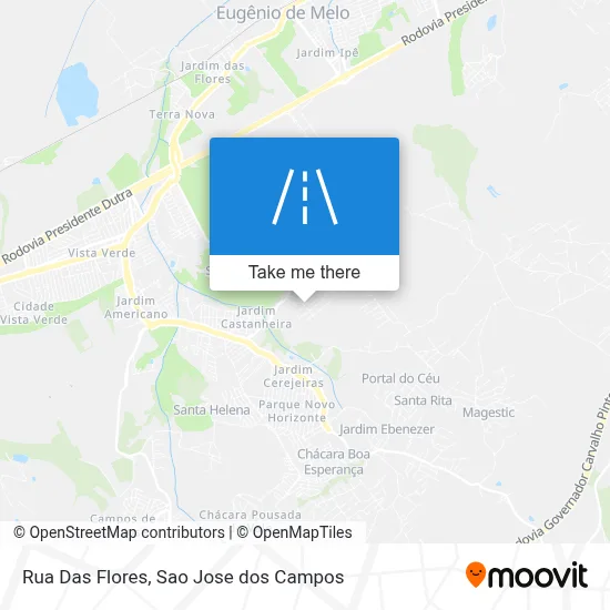 Rua Das Flores map