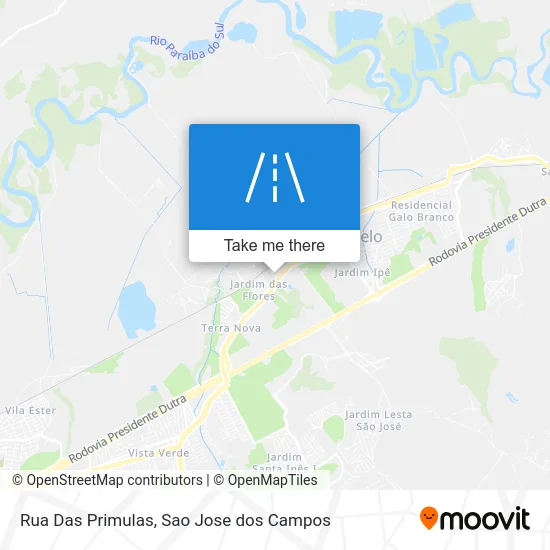 Rua Das Primulas map