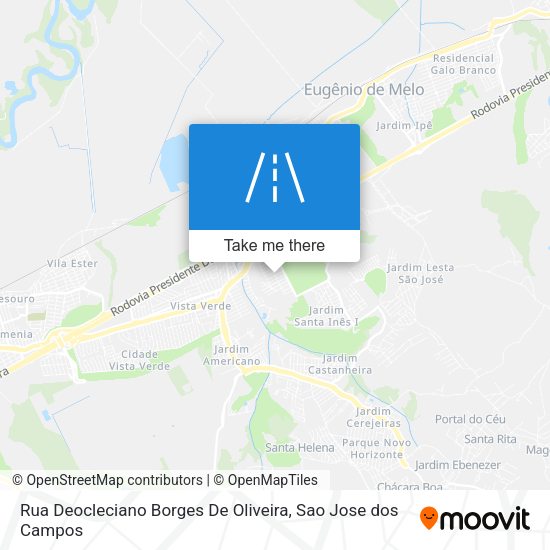 Rua Deocleciano Borges De Oliveira map