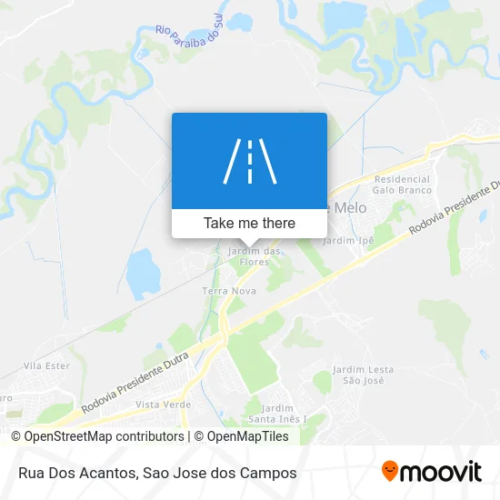 Rua Dos Acantos map