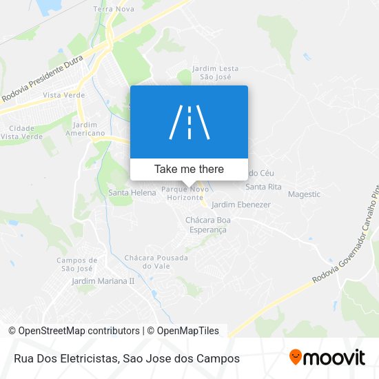 Rua Dos Eletricistas map
