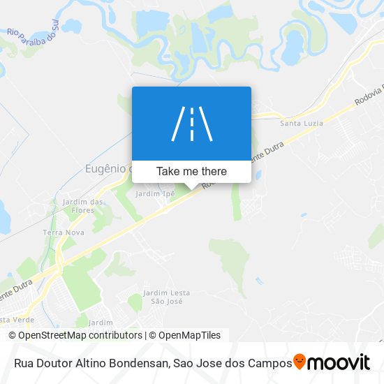 Rua Doutor Altino Bondensan map