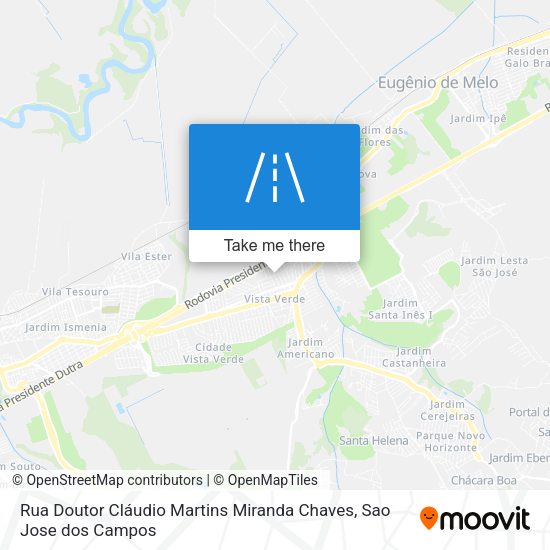 Rua Doutor Cláudio Martins Miranda Chaves map