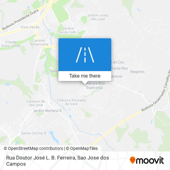 Rua Doutor José L. B. Ferreira map