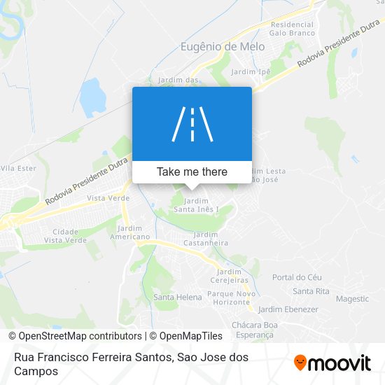 Rua Francisco Ferreira Santos map