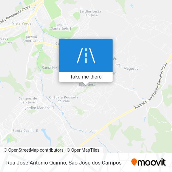 Rua José Antônio Quirino map