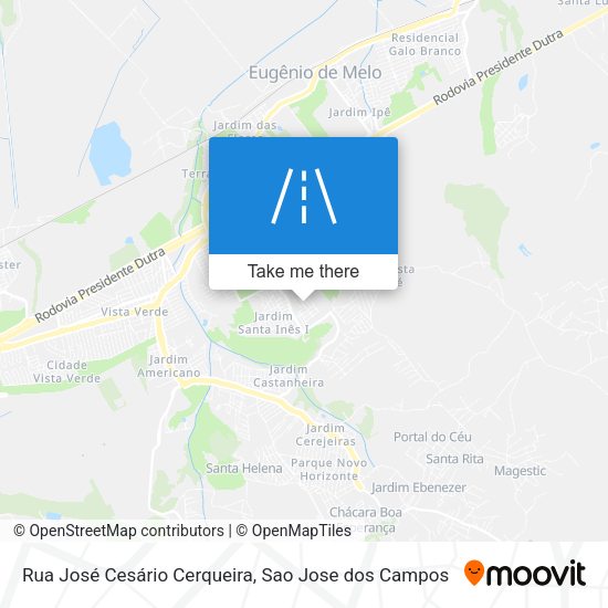 Rua José Cesário Cerqueira map