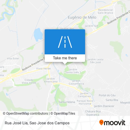 Rua José Lia map