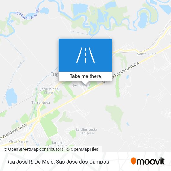 Rua José R. De Melo map