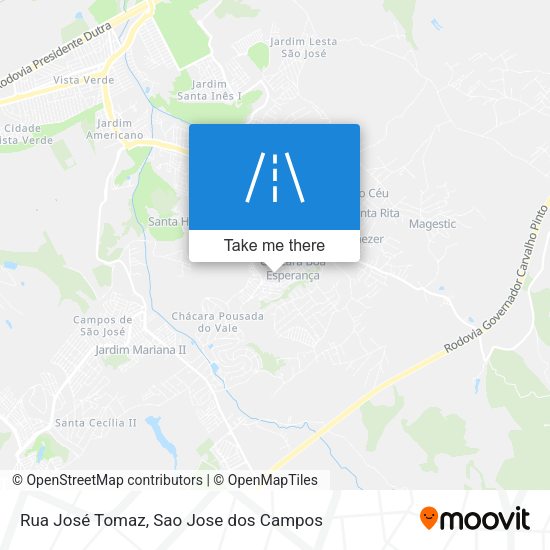 Rua José Tomaz map