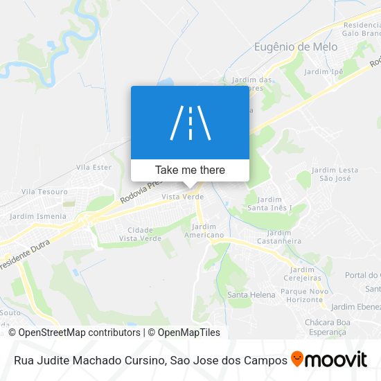 Rua Judite Machado Cursino map