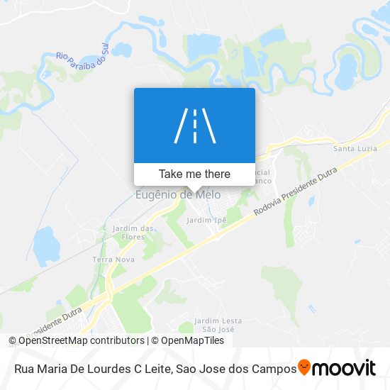 Mapa Rua Maria De Lourdes C Leite