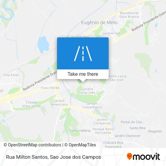 Rua Milton Santos map