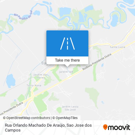 Mapa Rua Orlando Machado De Araújo