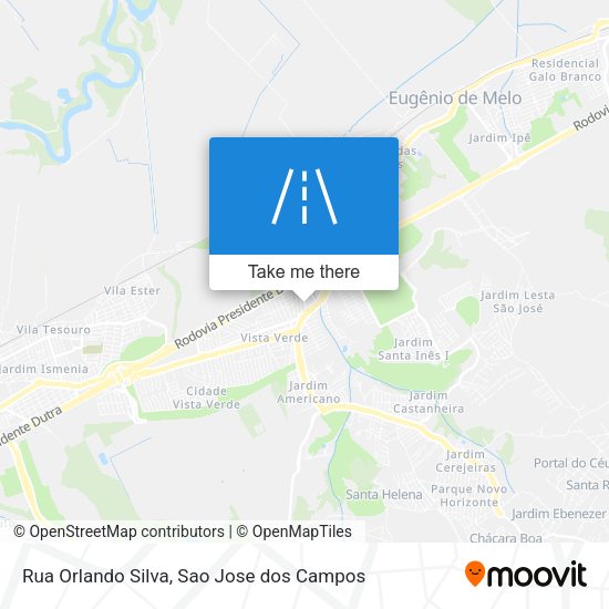 Rua Orlando Silva map