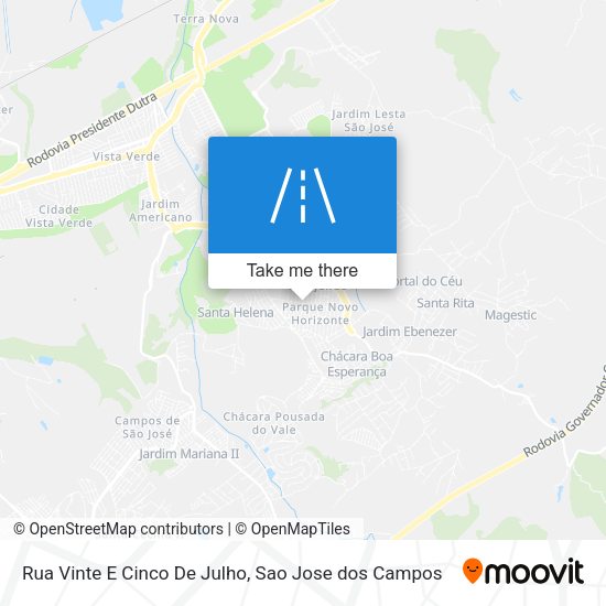 Rua Vinte E Cinco De Julho map