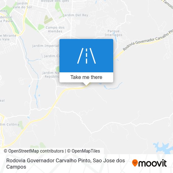 Rodovia Governador Carvalho Pinto map