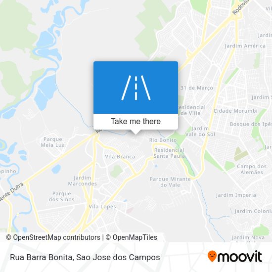 Rua Barra Bonita map