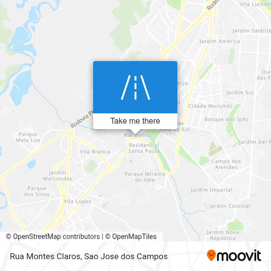 Rua Montes Claros map