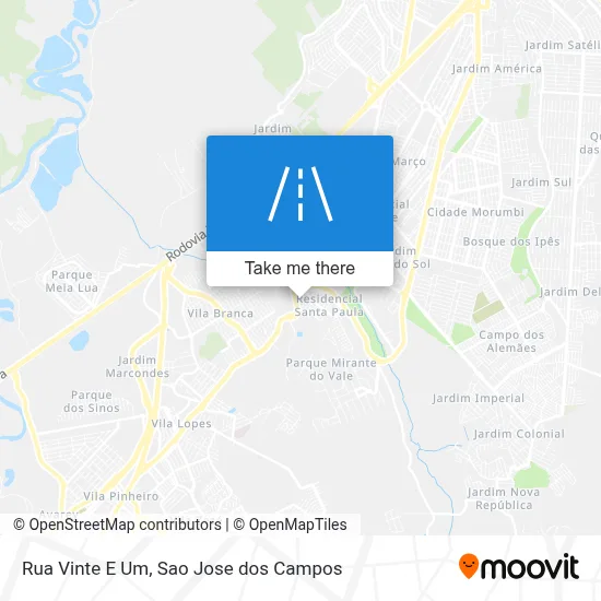 Rua Vinte E Um map
