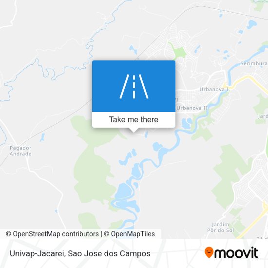Univap-Jacarei map