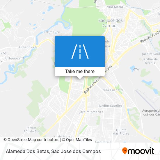 Alameda Dos Betas map