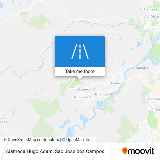 Alameda Hugo Adam map