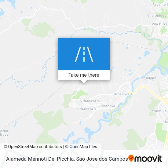 Alameda Mennoti Del Picchia map