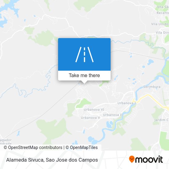 Alameda Sivuca map