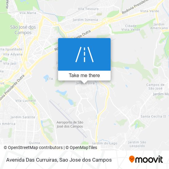 Mapa Avenida Das Curruiras