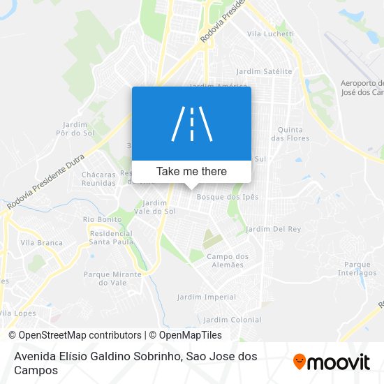 Avenida Elísio Galdino Sobrinho map