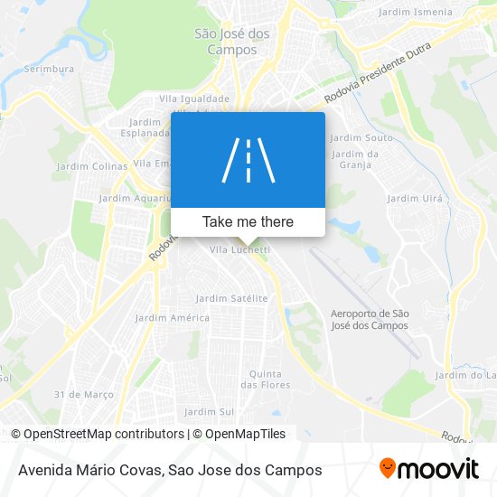 Mapa Avenida Mário Covas