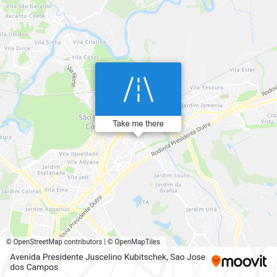 Avenida Presidente Juscelino Kubitschek map