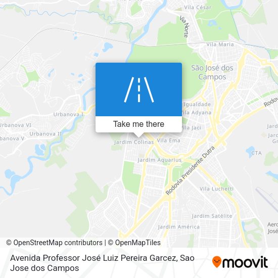 Avenida Professor José Luiz Pereira Garcez map