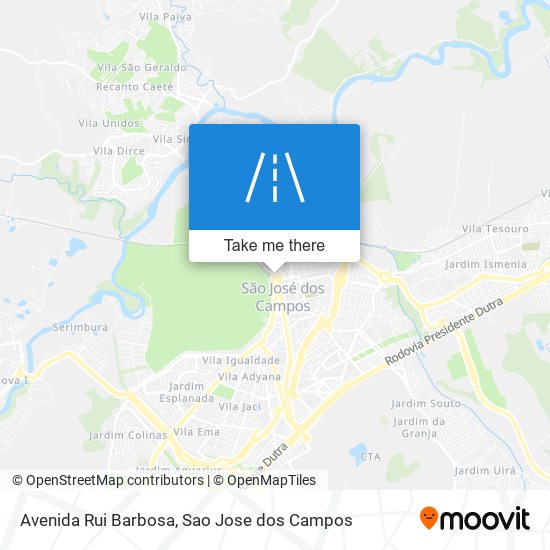Mapa Avenida Rui Barbosa