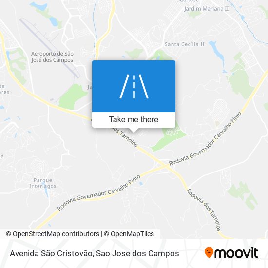 Mapa Avenida São Cristovão