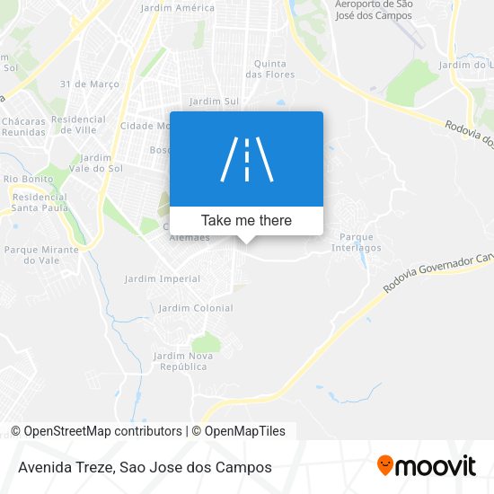 Avenida Treze map