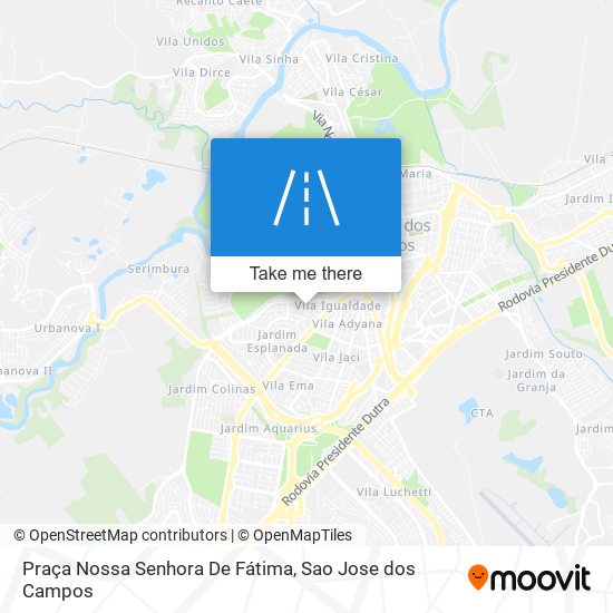 Mapa Praça Nossa Senhora De Fátima