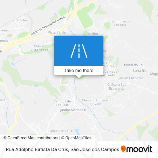 Rua Adolpho Batista Da Crus map