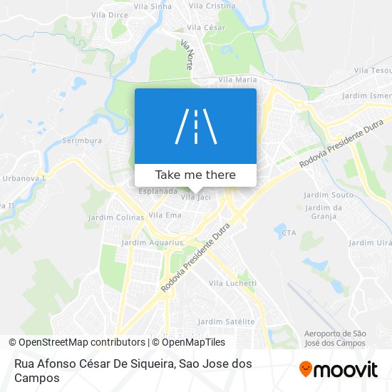 How to get to Rua Afonso César De Siqueira in São José Dos Campos by Bus?