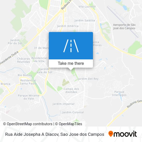 Rua Aide Josepha A Diacov map