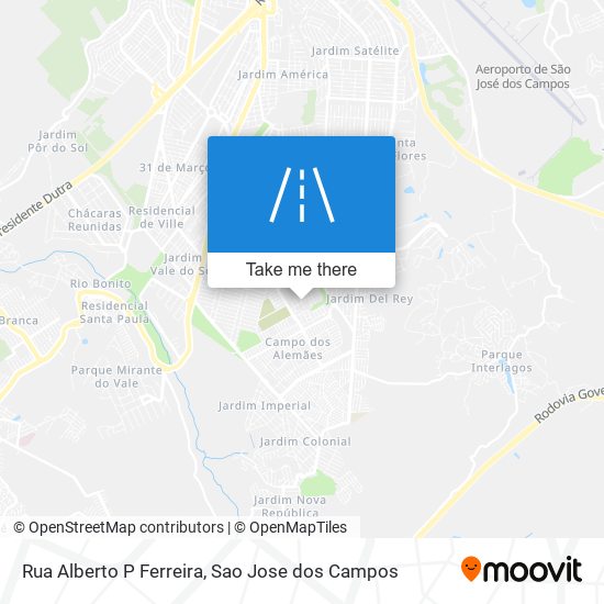 Mapa Rua Alberto P Ferreira